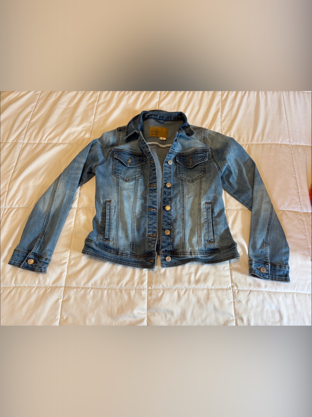 Distressed Light Blue Denim Jacket